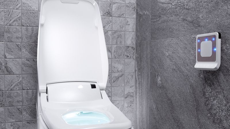 智慧厕所的整套系统能自动监测卫生状态！